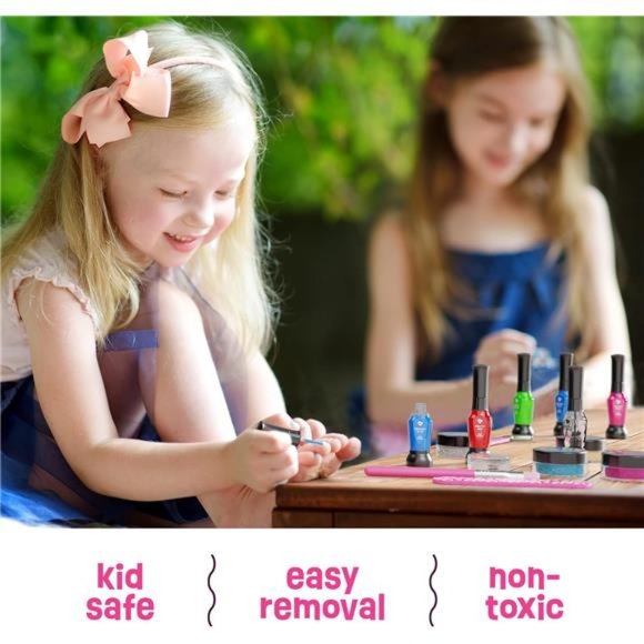 Nail Art Studio for Girls - Nail Polish Kit for Kids Ages 7-12 Years Old - Picture 3 of 7